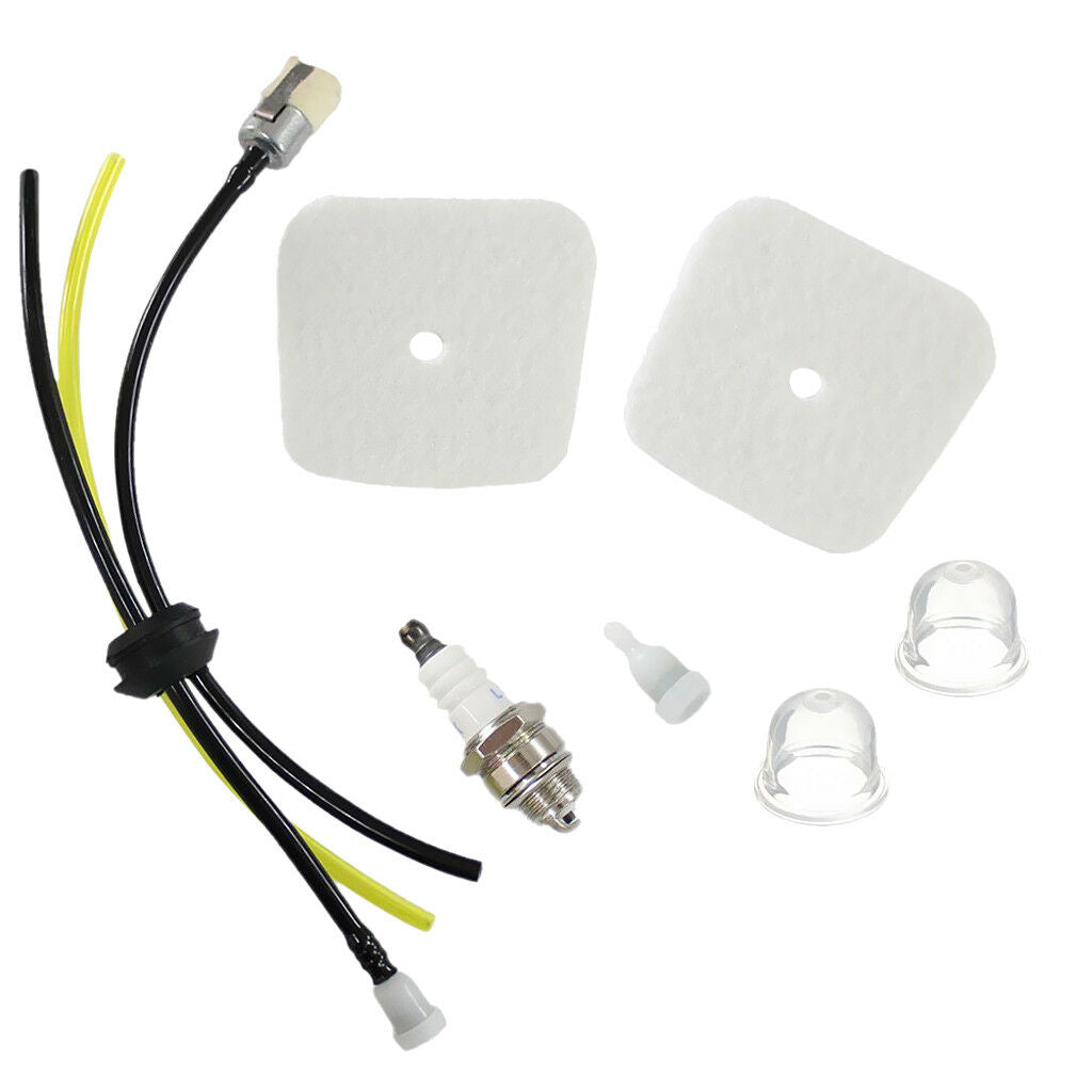 1Set Air Filter Fuel Line Spark plug 3-fuel hose for  &  Tiller