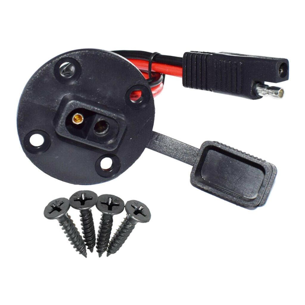 12Awg 30cm Quick Connect SAE to SEA Socket Sidewall Port Cable with 4 Screws