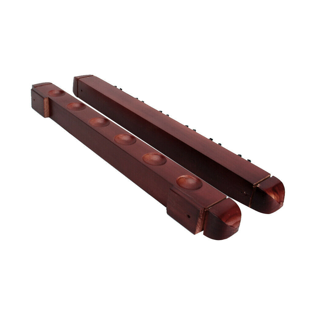 Roman Style 6-Place Wall Rack/Holder Pool/Billiard Cue Stick Wall Cue Rack