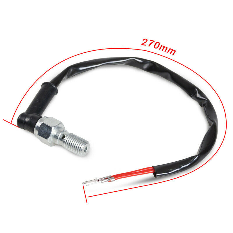 Motorcycle Bikes Hydraulic Brake Light Switch Bolt 10mm x 1.25 Pitch w/ Washer