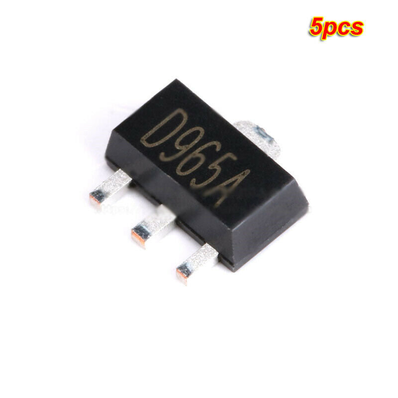 5pcs SMD Triode 2SD965A silk screen D965A SOT-89 NPN 30V/5A Transistor