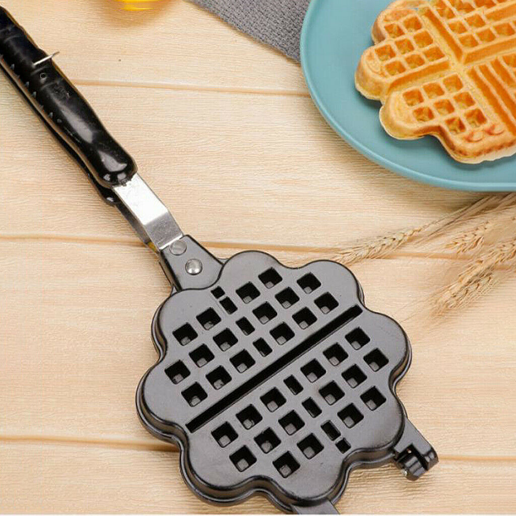 Heart Shape Kitchen Waffle Maker Pan Baking Cake Bakeware for Breakfast