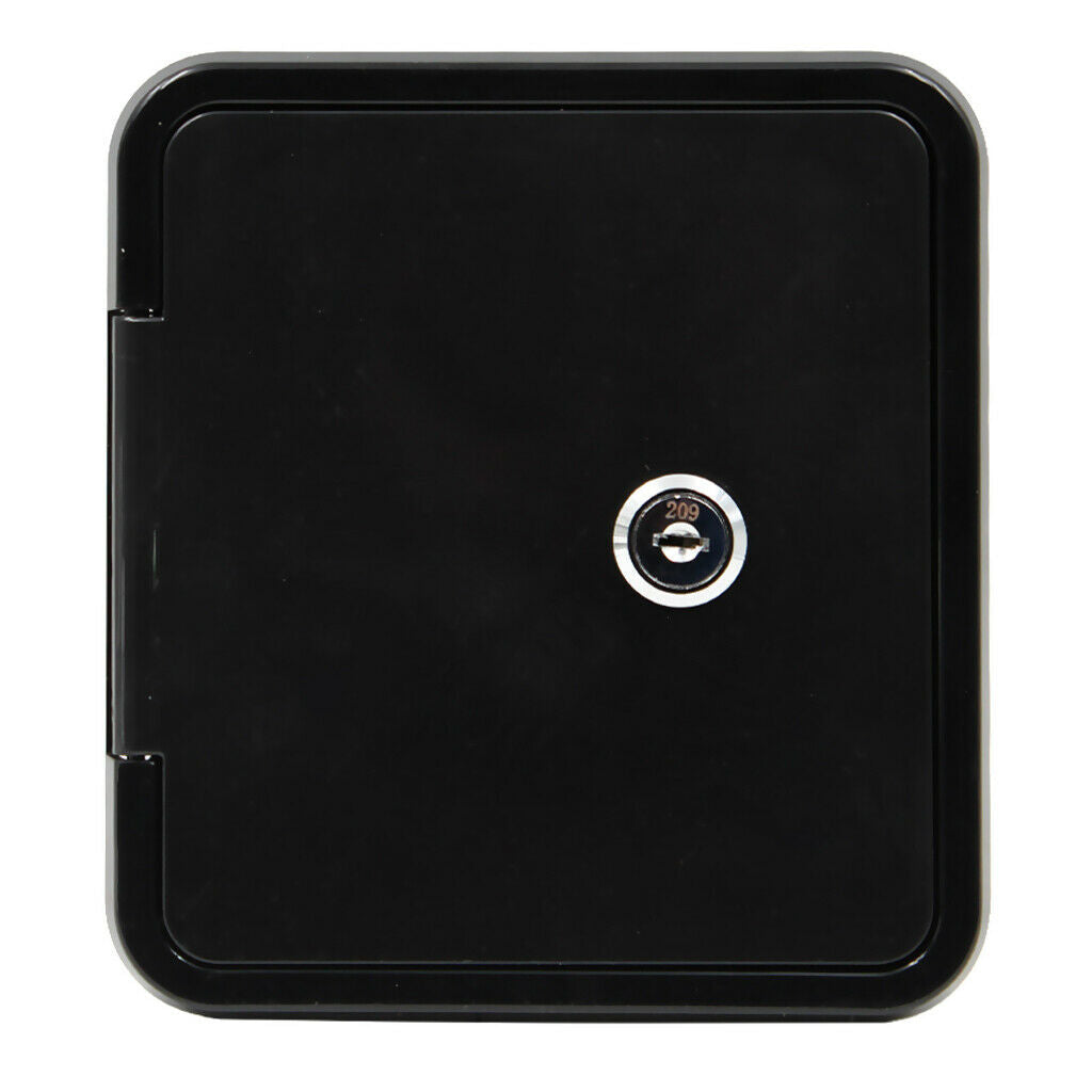 Black RV Trailer Motorhome Gravity City Water Tank Inlet Fill Dish Lockable