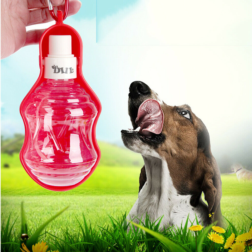 Portable Dog Water Bottle Pet Cat Foldable Drink Bowl Feeder 250ml Green