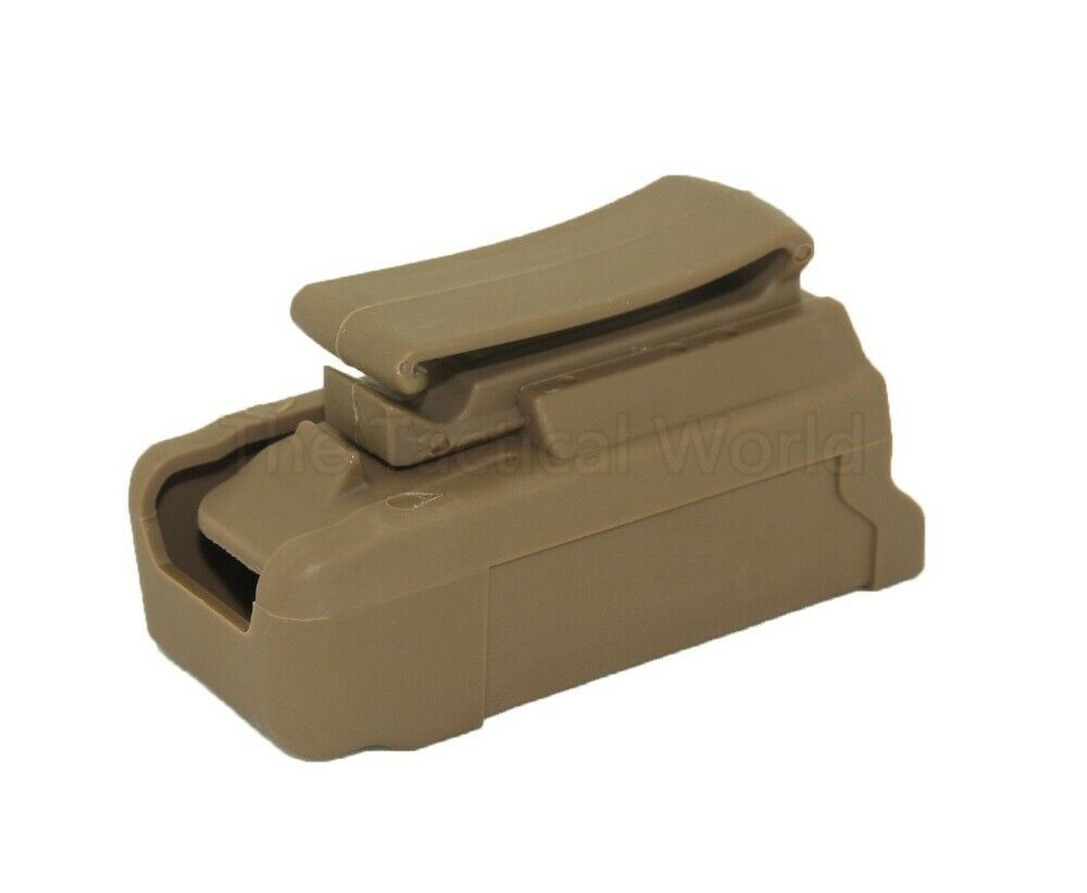 Hunting Magazine Pouch Mag Holster for 9mm .45 Gun Holder Airsoft Tan Color