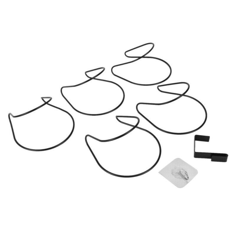 Cupboard Cabinet Hat Rack 5 Pack Door Hanger Hooks for Hat,Bag,Clothes,Towel,SD1