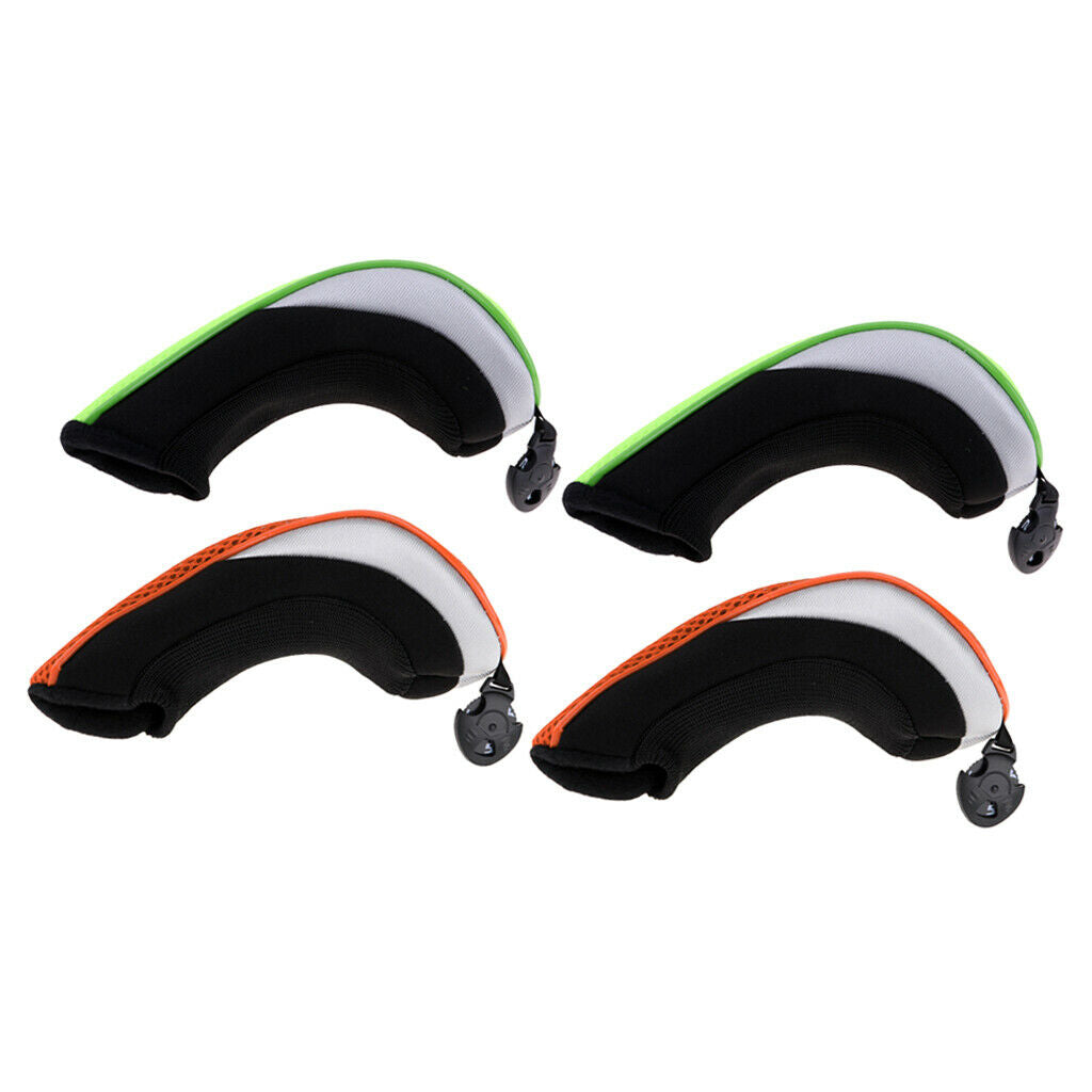 Set of 4 Golf Club Headcover Utility Protector with Number Tag Hybrid Cover