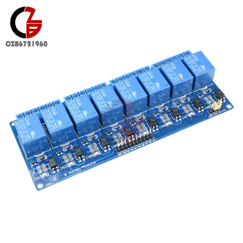 2PCS 8-Channel 5V Relay Shield Module Board Optocoupler module Arduino ARM AVR