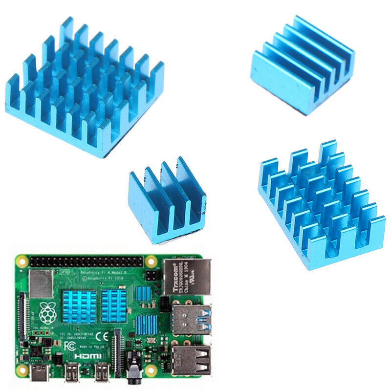4pcs Aluminum Heatsink Radiator Cooler Kits for Raspberry Pi 4B-.l8
