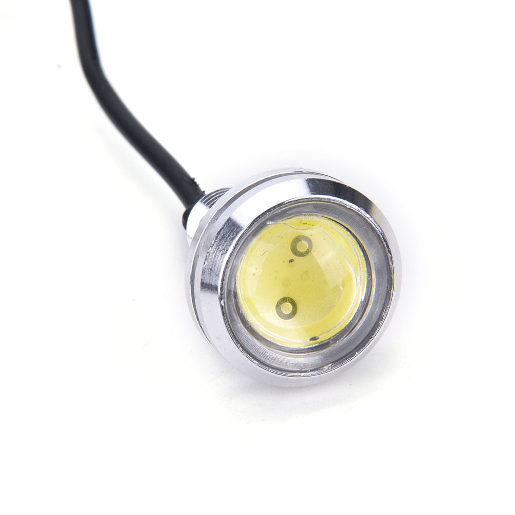 2PCS 23mm LED Eagle Eye White Daytime Running DRL Light Tail Car Auto 10W.l8
