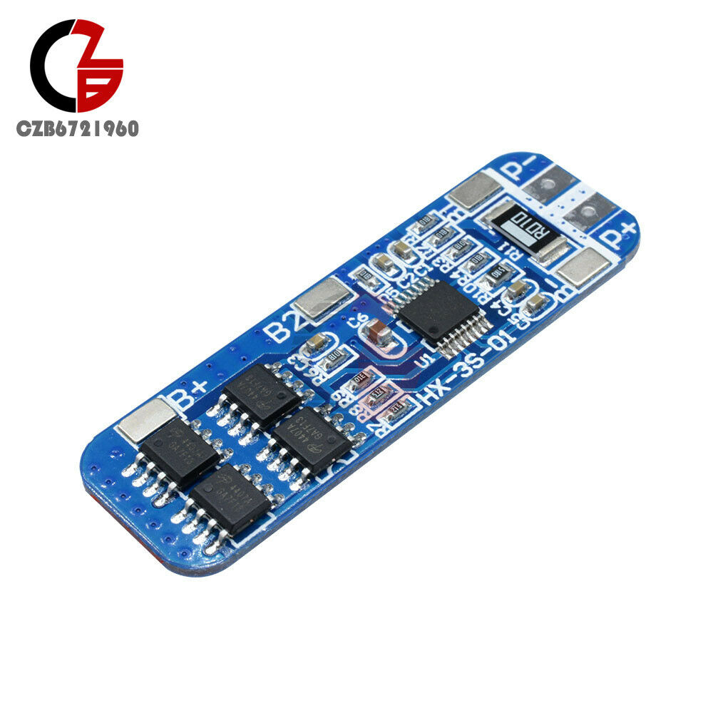 5pcs 10A 3.7V 3S Li-ion Lithium 18650 Battery PCB Protection Board BMS Charger