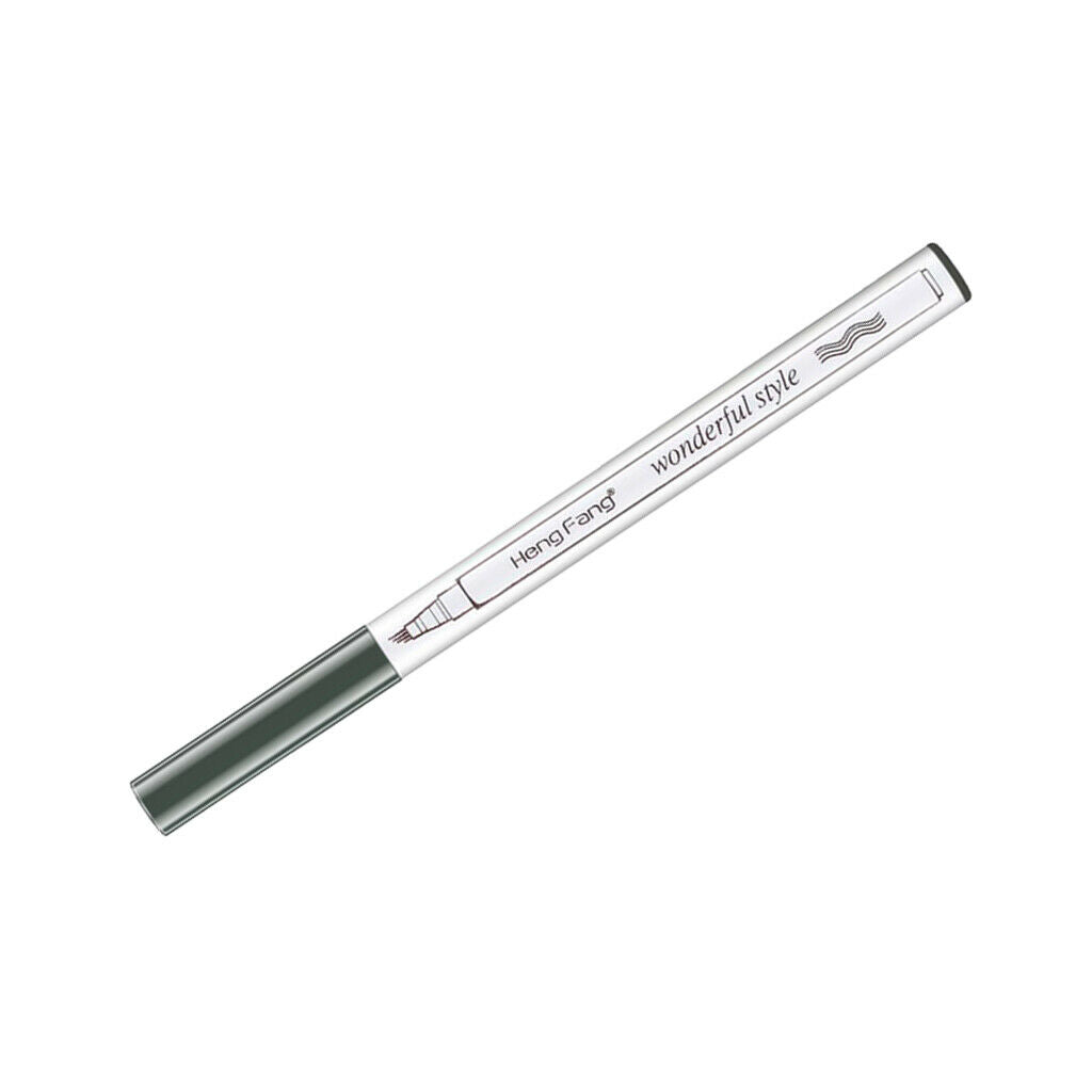 3 Count Tattoo Eyebrow Pencil with Waterproof Four-teeth Fork Shaped Tip, Long