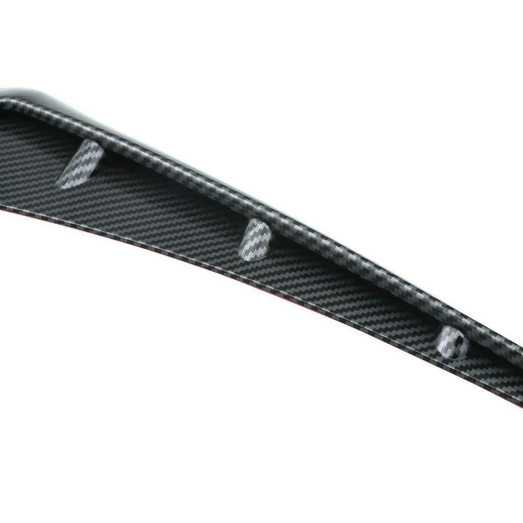 1 Pair Black Carbon Front  Side