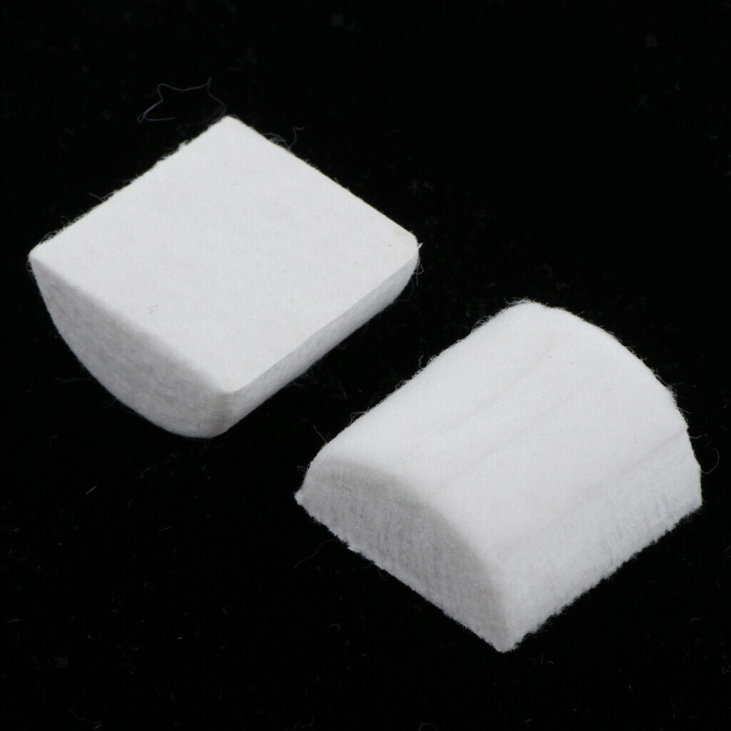 Set of 2 Wool Felt Dampening Pad Dampers Drums Beater Heads Instrument