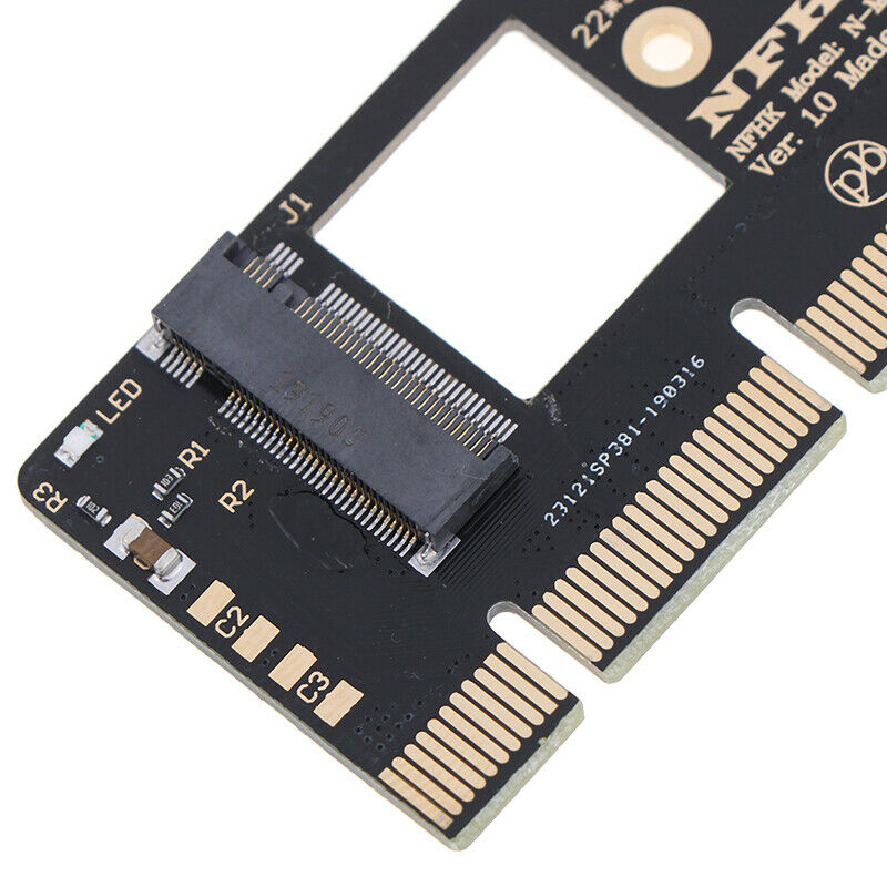 1*NVMe M.2 NGFF SSD to PCI-E PCI express 3.0 16x x4adapter riser card con.l8
