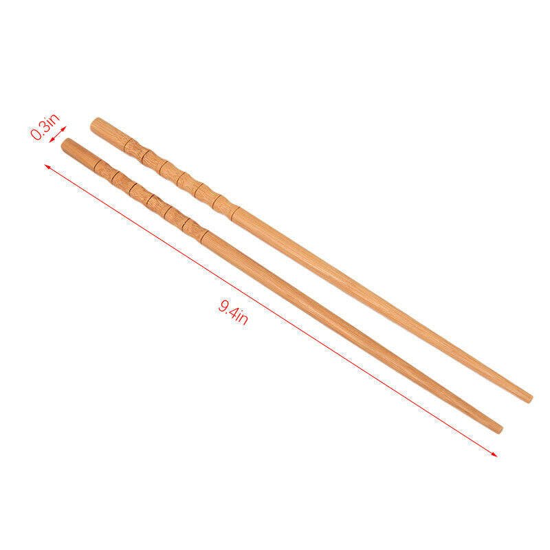 Natural Bamboo Woods Chopsticks Carbonizations ChopSticks Reusable Sushi StiDEAU
