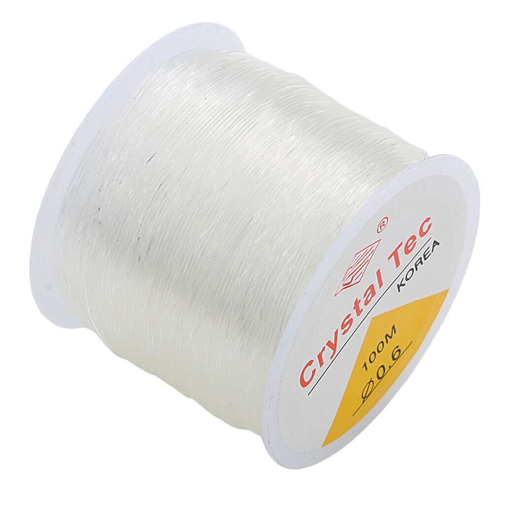 1 Roll of Clear Elastic Thread Jewelry Making Cord Findings 1.2mm 55m