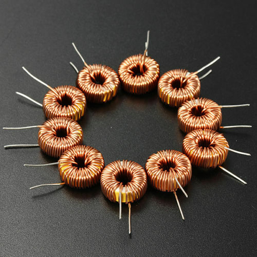 10Pcs Toroid Core Inductors Wire Wind Wound DIY mah--100uH 6A Coil JdWJD Lt