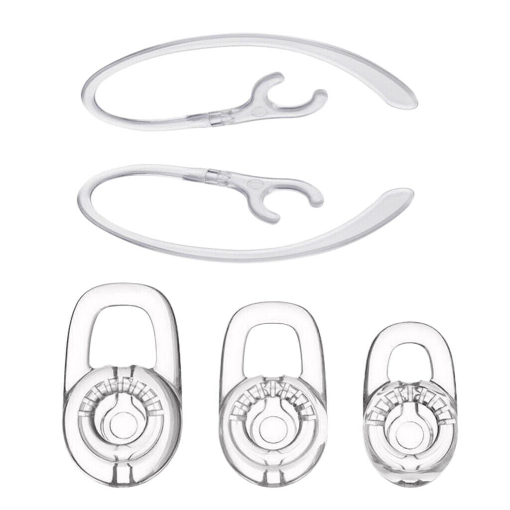 10Pc Replacement Eargel and Earhook for Plantronics M70, M90, M180, Voyager Edge