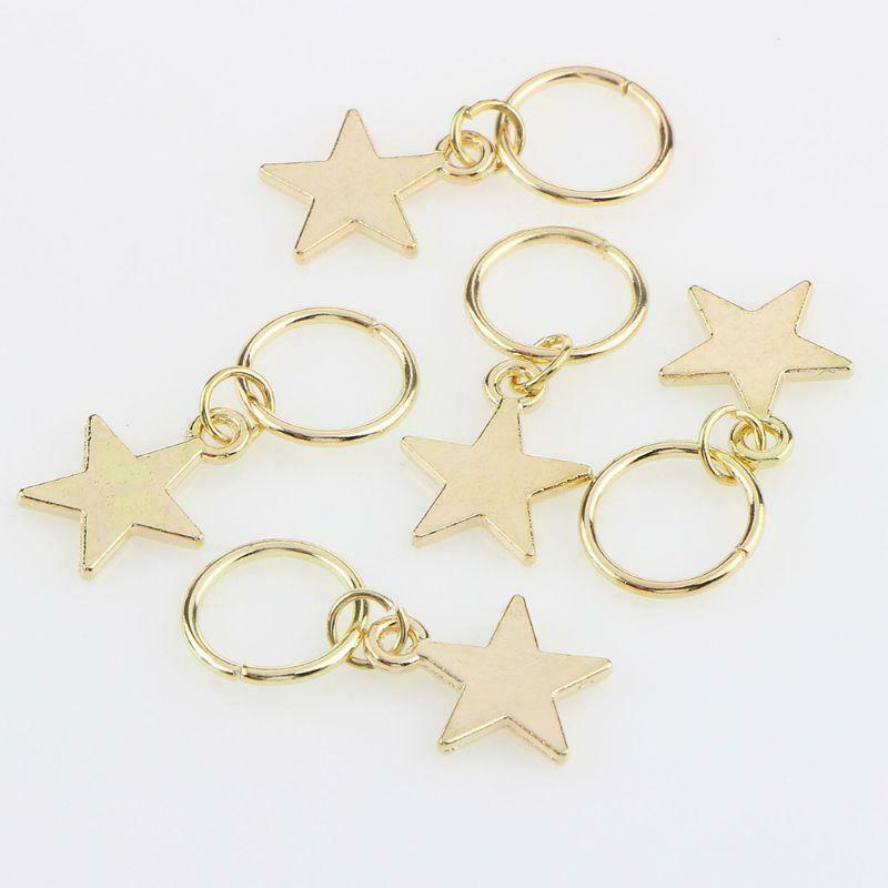 80Pcs Women Girls Dreadlocks Beads Hair Braid Rings Clips DIY Braiding Metal