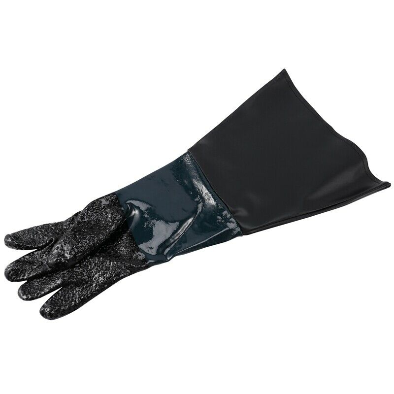 1 Pair Heavy Duty Gloves Soft Comfortable Sandblasting Machine Gloves for SandF5