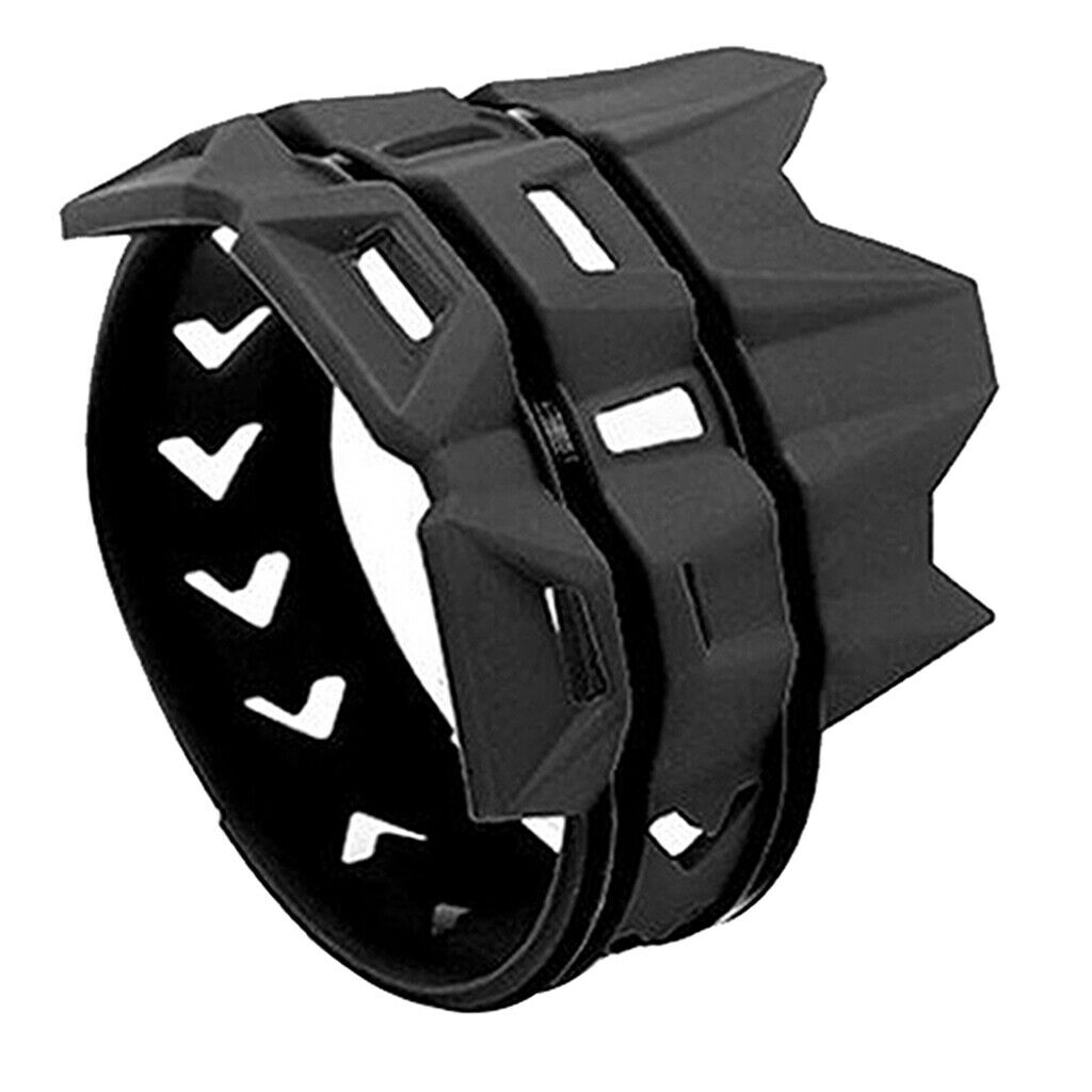 Motorcycle Exhaust Muffler Protector Guard Cover for 2 or 4 Stroke, Black