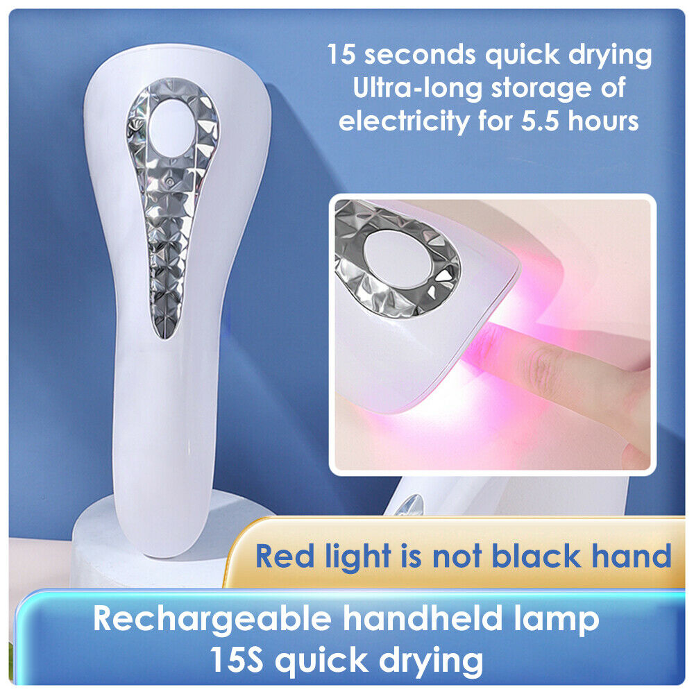 8W Mini Portable Red Light Nail Art Machine LED/UV Ultraviolet Gel Nail Lamp