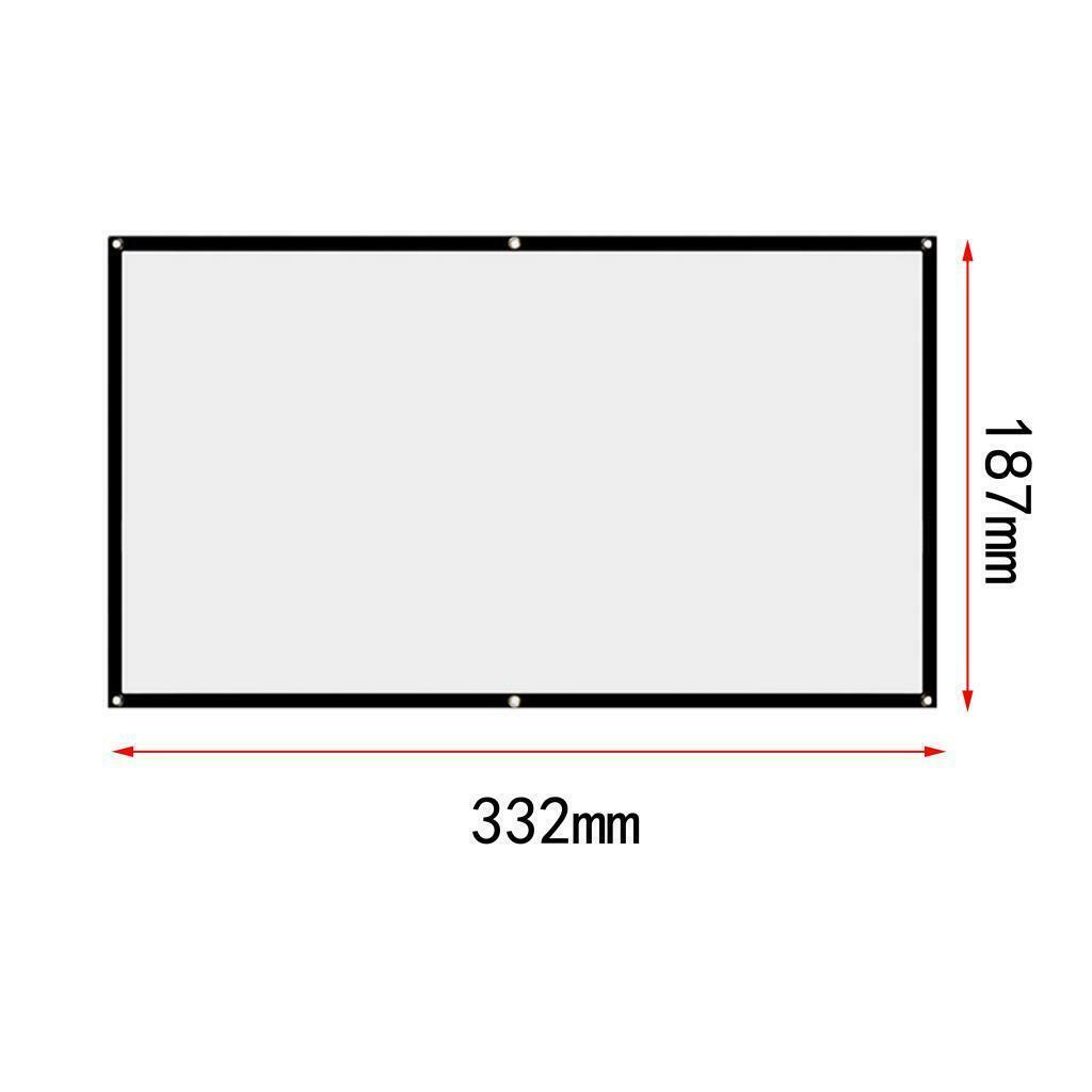 2 Pieces Projector 150" inch 16:9 Foldable Movies Screen for Home Theater