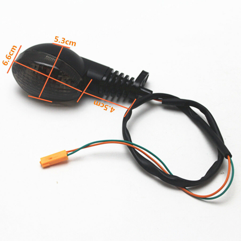 2pcs Turn Signal Blinker Indicator Light Smoke For 08-12 KAWASAKI  250R