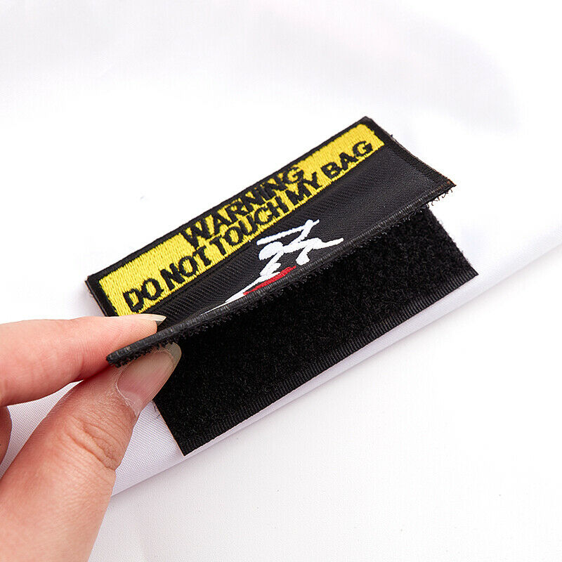 Warning Don't Move My Schoolbag Embroidered  Patches Seal TacticalBDAU