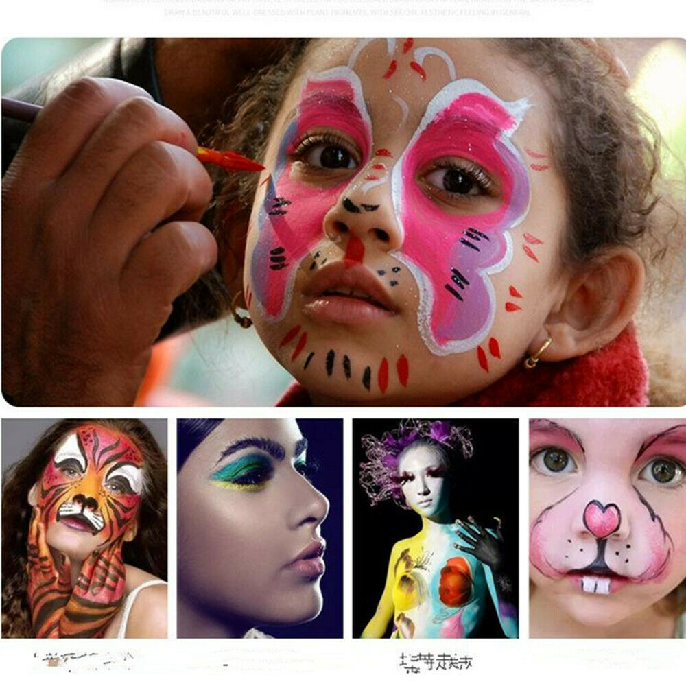 15 Colors Halloween Face Paint Kit Palette Professional Art Painting Make Set