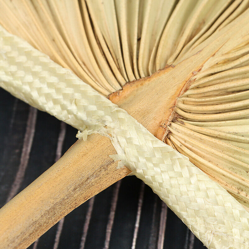 Straw Fan DIY Hand-woven Palm Leaf Woven Summer Cooling Mosquito Repellen.l8