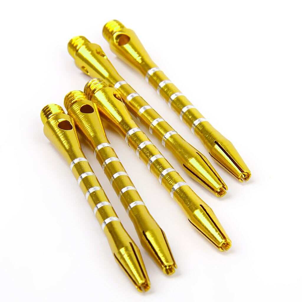 2x 5pcs Golden Aluminum Dart Shafts Replacement Part 2 inch 50mm