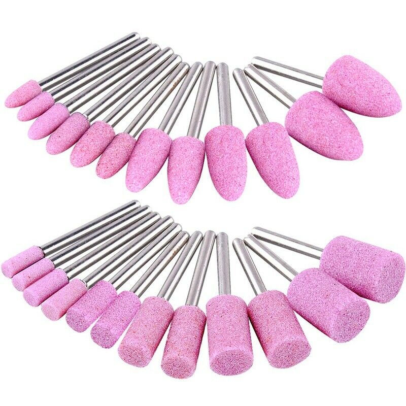 72 Pcs Mounted Points Abrasive Stone Heads Set 6 Sizes Grinding Wheel Bits forL1