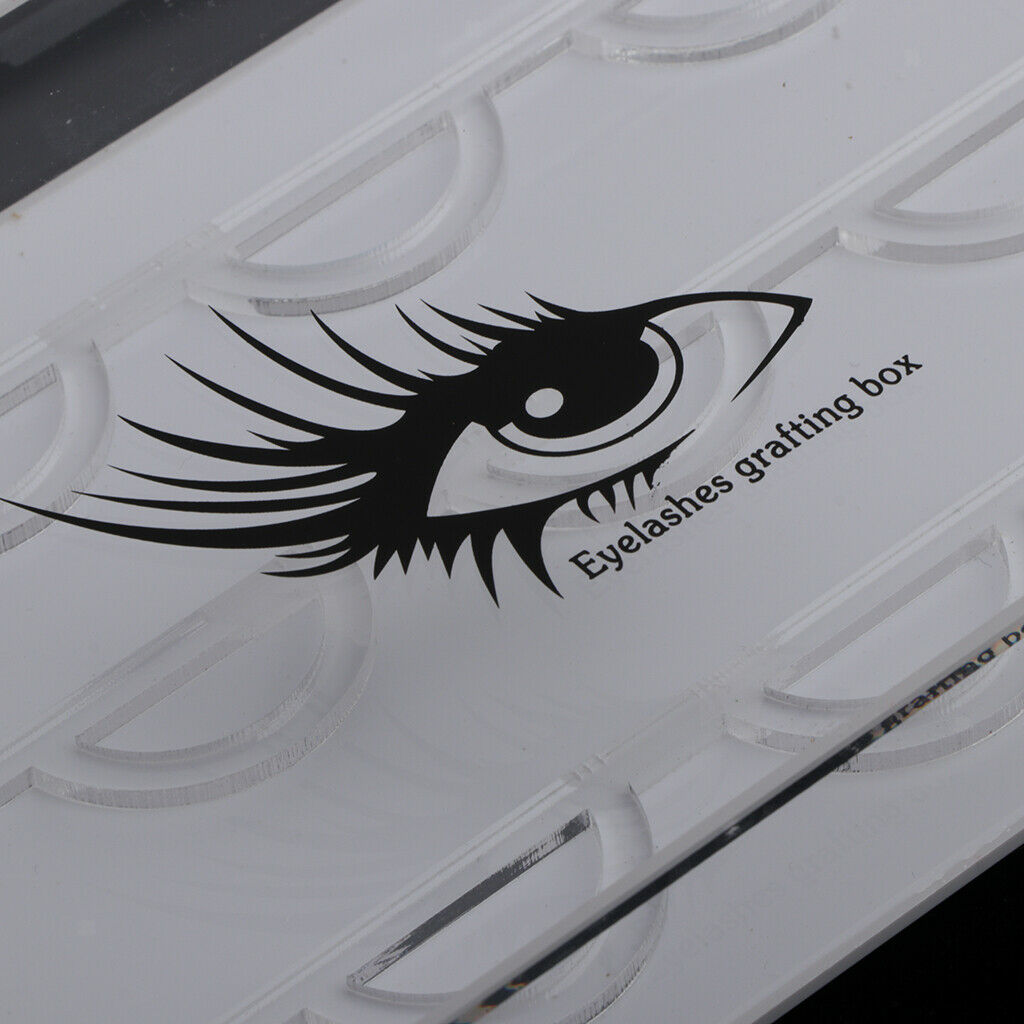 6 Pairs Acrylic False Eyelash Storage Case Display Box Eyelash Holder Stand