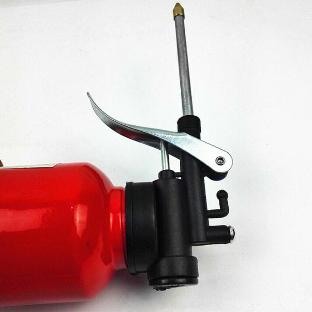 250ml Steel High Pressure Hand Pump Oiler Oil Pot Lubricant Soap Spray Can