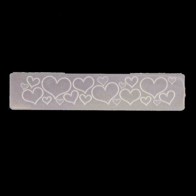 Heart Plastic Embossing Folder Stencil Template DIY Craft Making Scrapbooking