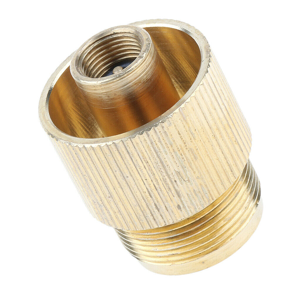 Solid Brass Propane Tank Refill Adapter Connector 1 lb Gas Cylinder Coupler