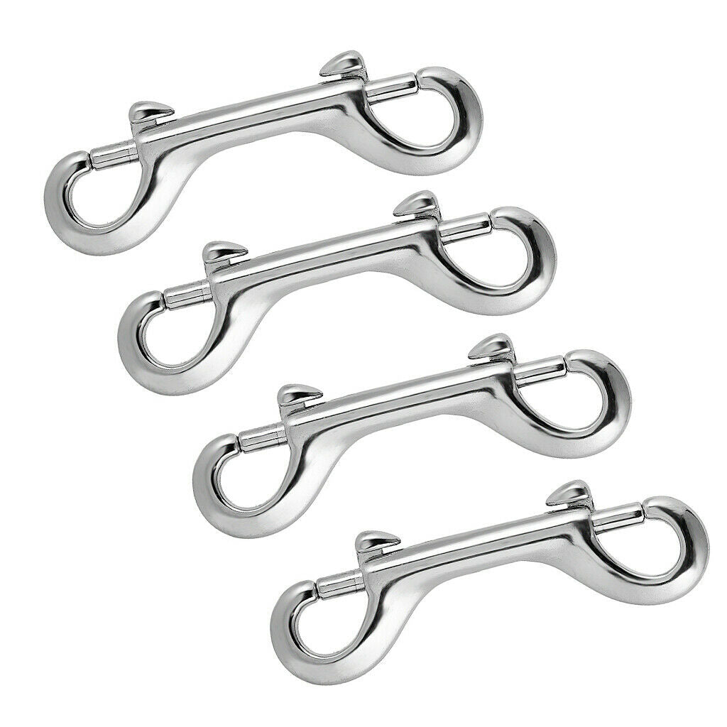 4 Stainless Steel Clasps of 90 Mm