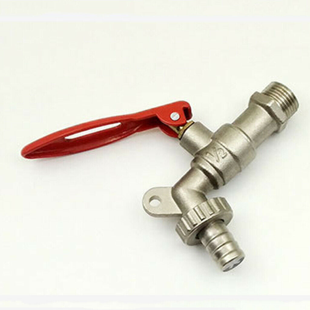 Lockable Home Garden Locked Faucet Water Tap 1/2 inch Brass Outdoor Tool