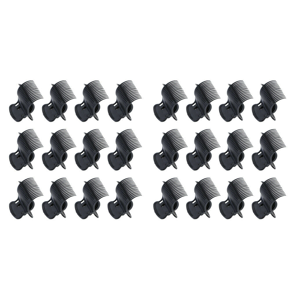 24Pcs Plastic Curling Roller Clip Coloring Curler Claw Clips for Women Girls