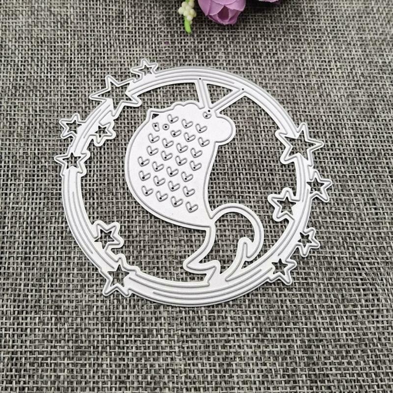 Circle Star Metal Cutting Die Stencil DIY Scrapbooking Album Paper Card Template