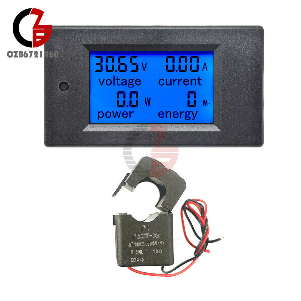 PZEM-061 AC80-260V Power Detector Voltmeter Ammeter Frequency Multimeter