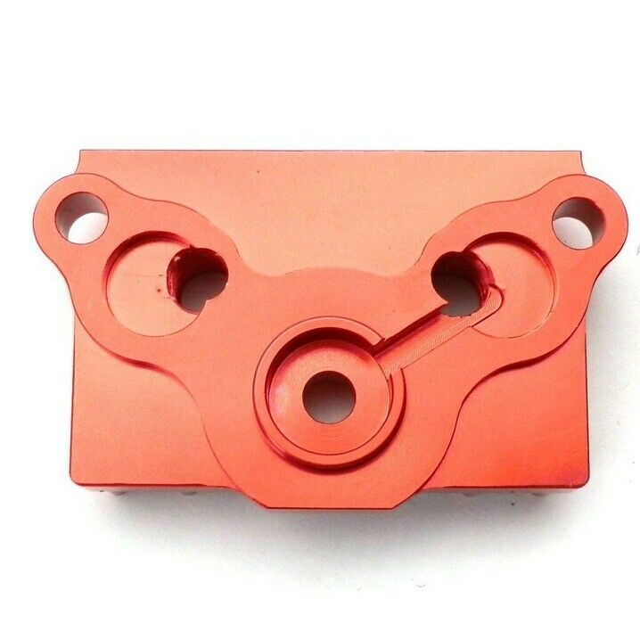 Red 65MM CNC Oil Cooler Adapter Plate 50-125CC Pit Dirt Bike ATV Z50 Motorcycle