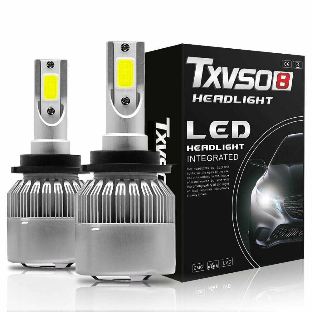 Aviation Aluminum D2S/D4S 6000K 55W 5500LM Car LED Bulbs Headlights Set Kit