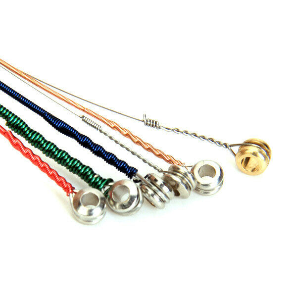 Set Of 6pcs Colorful Copper Metal Strings For Acoustic Guitar Parts Accessory