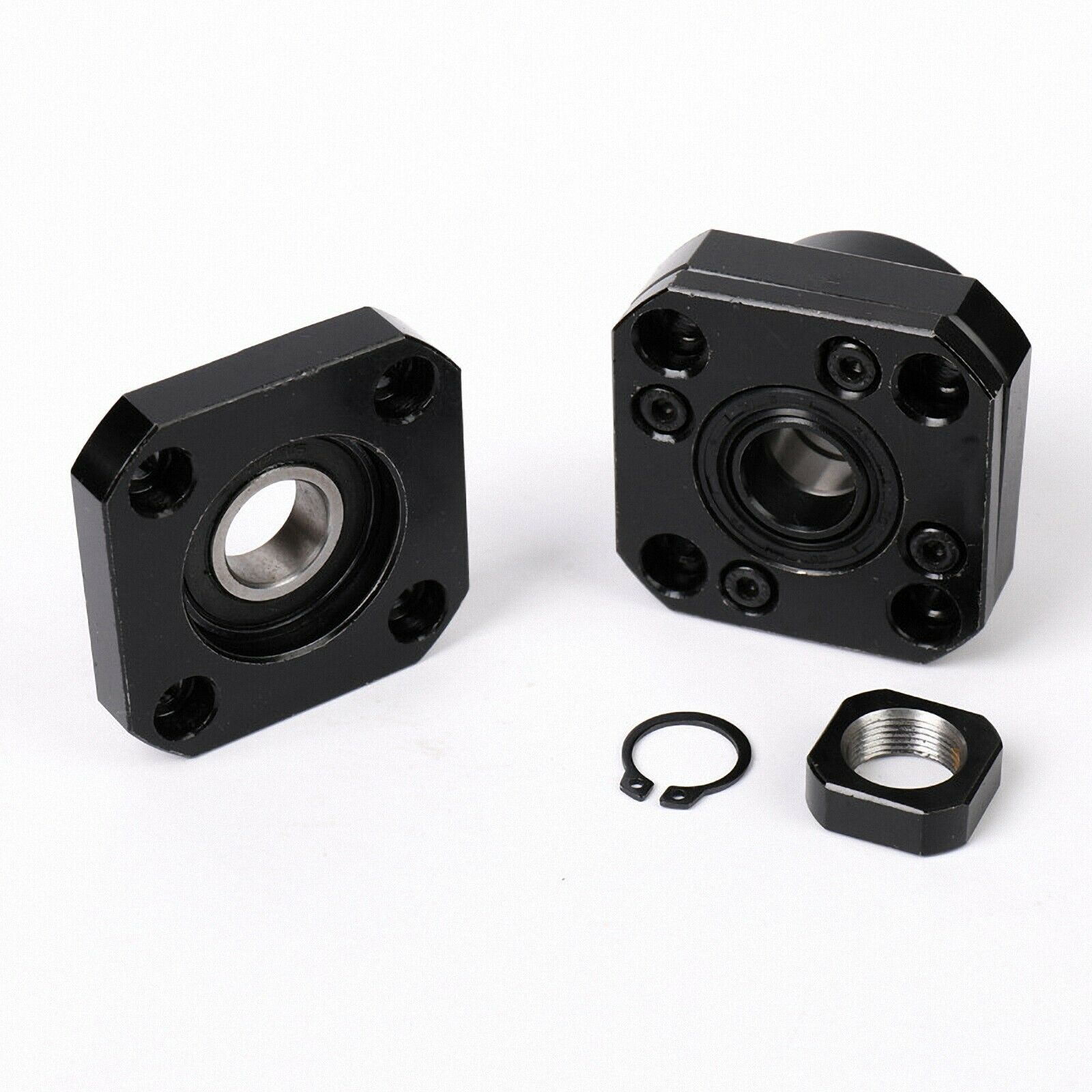 FK/FF12 End Support (FK12 FF12 Each 1Pcs) With Angular Contact Bearing DIY CNC