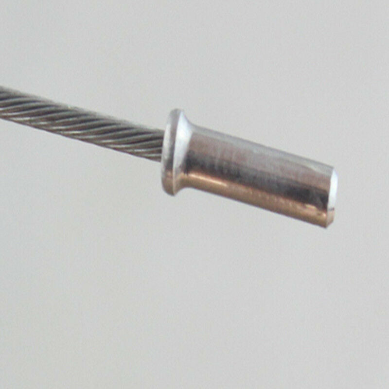 100X Bike Crimps Ferrules Tips Bicycle Shifter Brake Gear Inner Cable Ends Caps