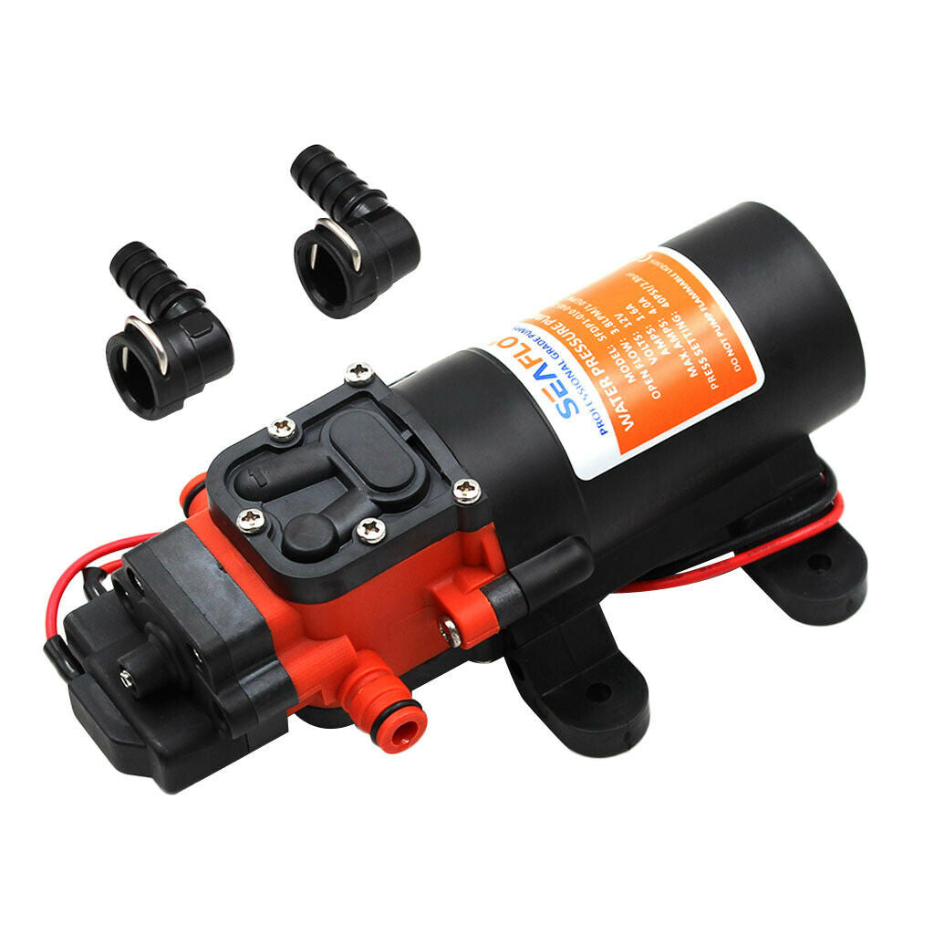 DC 12V 1.2GPM 4.2L / Min 35 PSI Pressure Self-Priming Diaphragm Pump