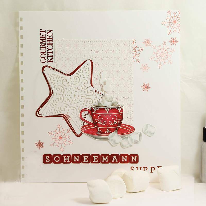 Pentagram Metal Cutting Dies for DIY Scrapbooking Album Embossing Card Ma.l8